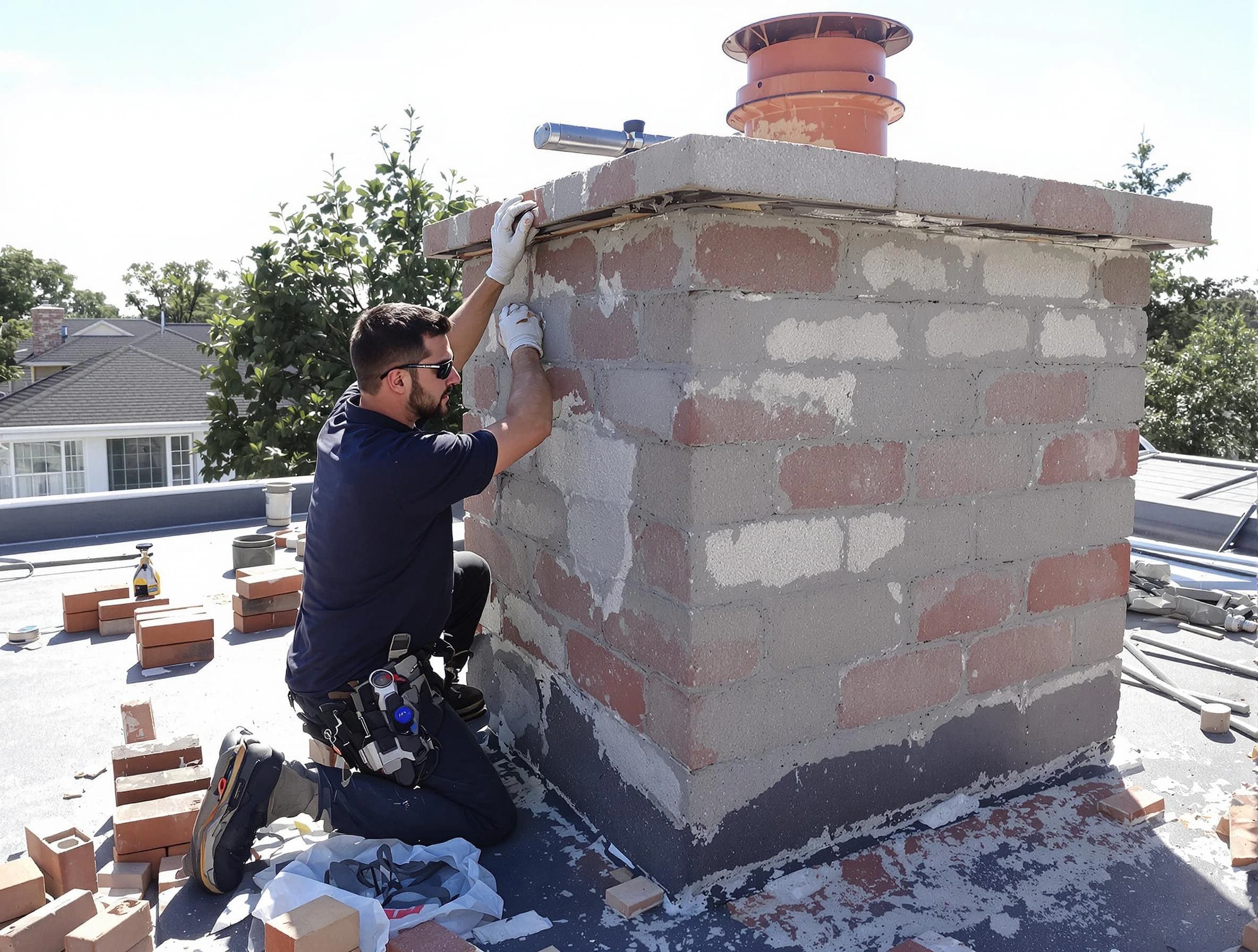 Advanced chimney repair process by Bosque Farms Chimney Sweep in Bosque Farms, NM